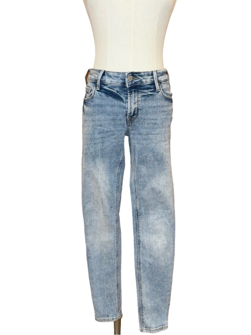 Old Navy Rockstar Super Skinny Mid-Rise Stonewash Jeans Size 2
